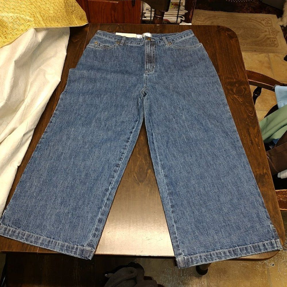 New Jones Sport Denim Cropped Jeans Size Women's 10